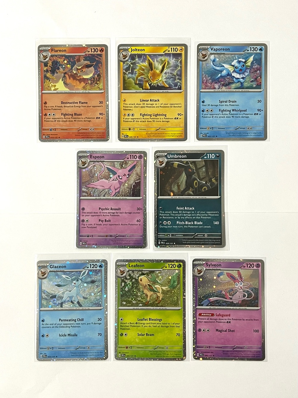 Set of 8 Cosmos Holo Costco Promos Prismatic Eevee Evolutions NM